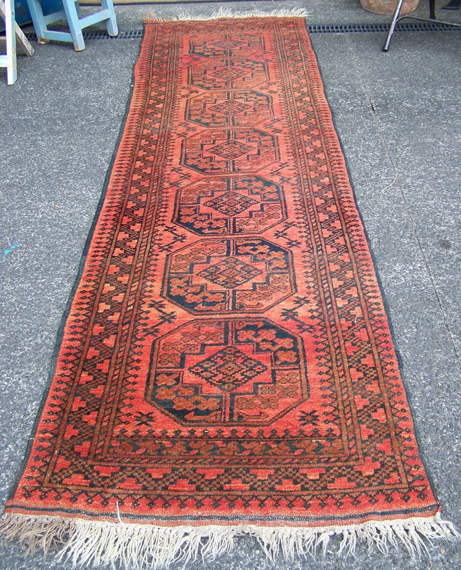 Image of Turkoman hand knotted runner