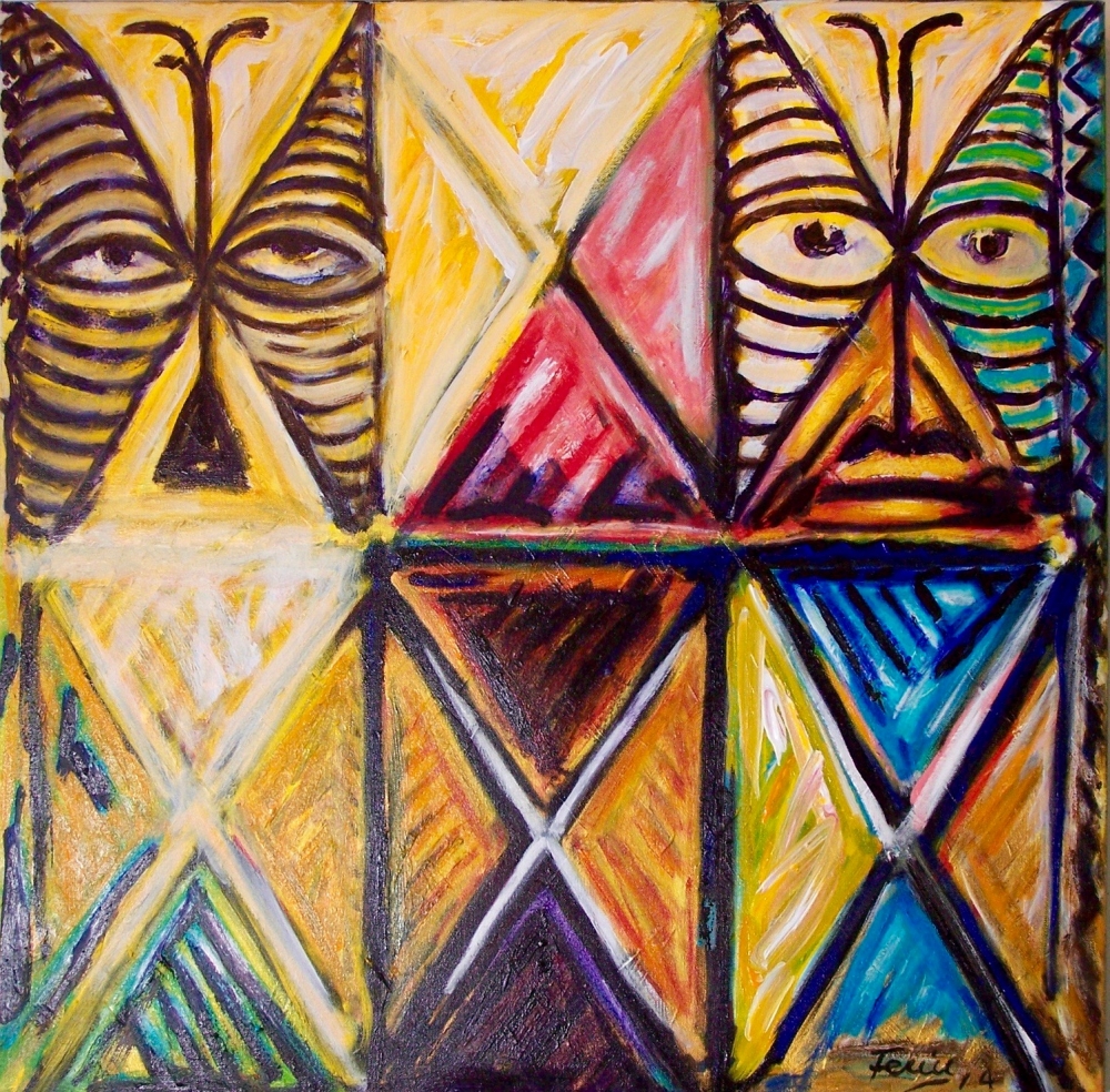 Image of Fatu Feu'u 'Aluoa' 2014 Acrylic on Canvas