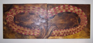 Image of Oil on Canvas Diptych by Charlotte Graham