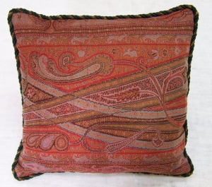 Image of 19th Century French paisley cushion