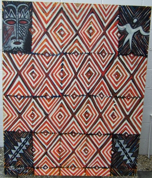 Image of Fatu Feu'u Oil on Canvas 2006 Lagaali