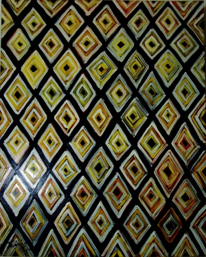 Image of Fatu Feu'u Oil on Canvas 2010 'Mosu Oi'