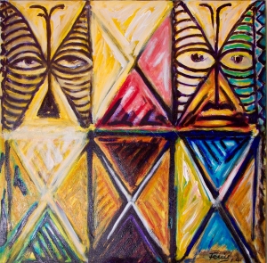 Image of Fatu Feu'u 'Aluoa' 2014 Acrylic on Canvas