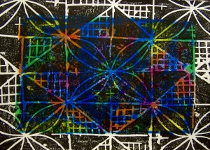 Image of Fatu Feu'u Woodcut 4/14 Hinemoa Springs