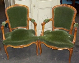 Image of French  salon chairs