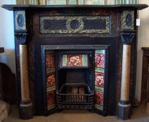 Image of Fire Mantelpiece & register