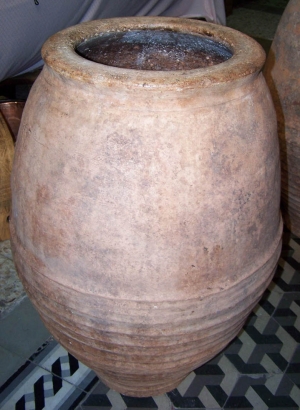 Image of Spanish 19th Century half ridged (coiled)pot