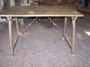 Image of Spanish 18th Century Oak Campaign Table