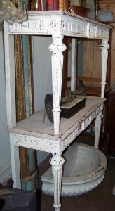 Image of French Painted Console Tables Pair