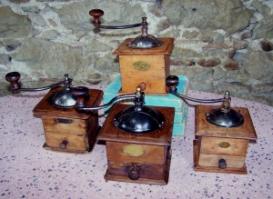 Image of French 19th century coffee and spice grinders