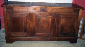 Image of French walnut antique buffet