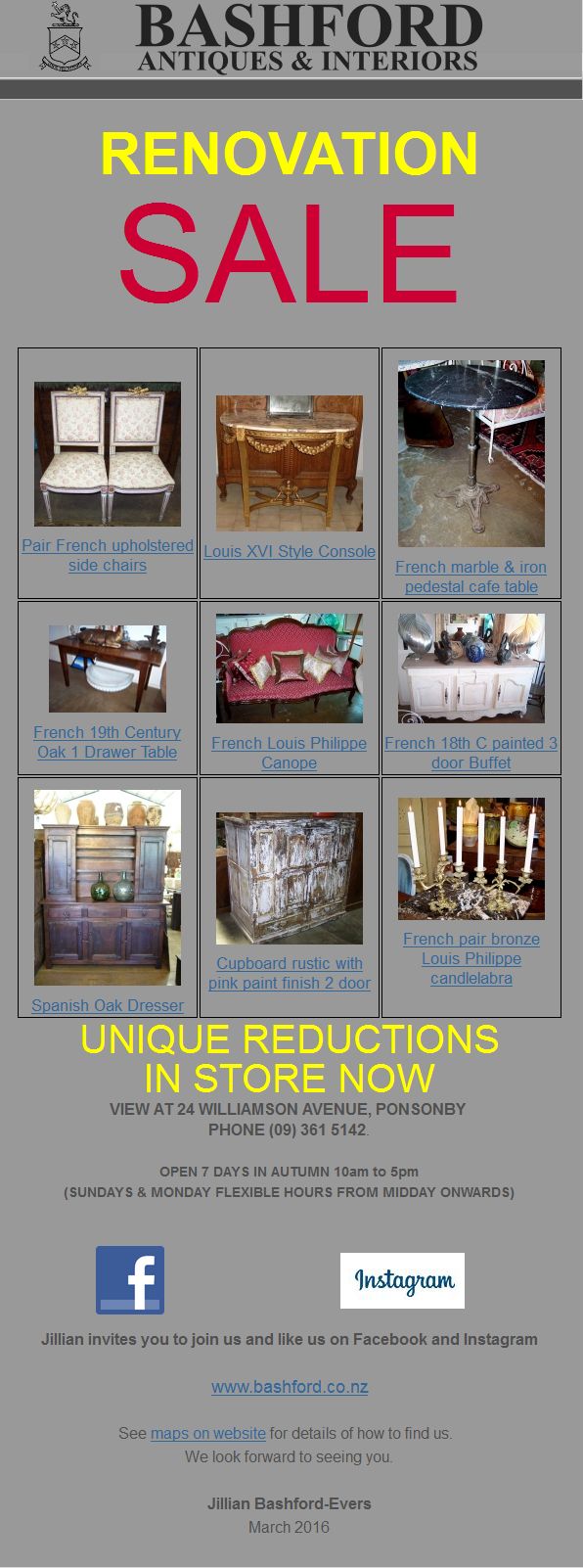 renovation sale